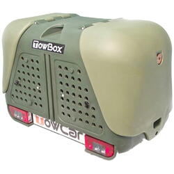 Cutie portbagaj pe carligul de remorcare Towbox V2 DOG Verde