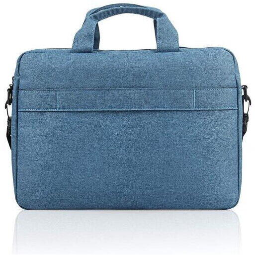 Geanta laptop Lenovo Casual Toploader T210, 15.6", Blue, rezistent la apa, compartiment accesorii, compartiment laptop captusit, Material: Textil, Dimensiuni externe: 362 x 22 x 250 mm, Greutate: 465g