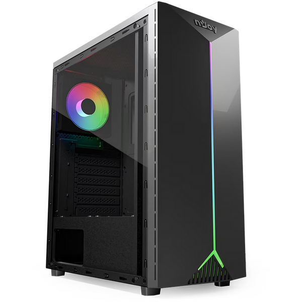 CARCASA NJOY PC ANIL Mid Tower ATX, psu not included, ventilator 1x 120mm spate