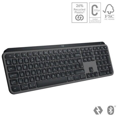 LOGITECH MX Keys S - GRAPHITE - (US) INTL - BT - N/A - INTNL-973