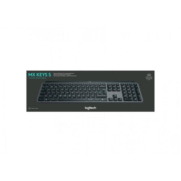 LOGITECH MX Keys S - GRAPHITE - (US) INTL - BT - N/A - INTNL-973