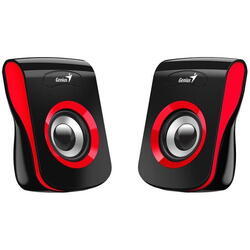 Boxe Genius SP-Q180 2.0 cu fir, RMS: 6W (2 x 3W), USB , rosu