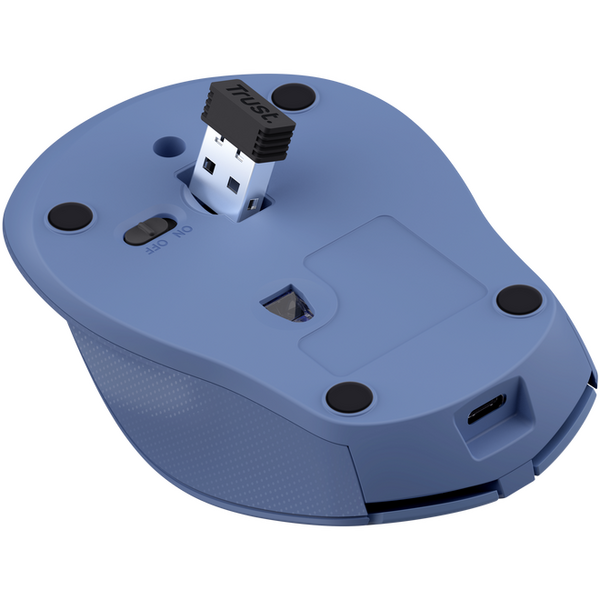Mouse Trust Zaya reincarbil,1600 DPI, albastru