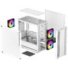 Carcasa Deepcool CC360 alba iluminare aRGB