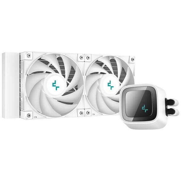 Cooler procesor cu lichid Deepcool LS520 alb iluminare aRGB