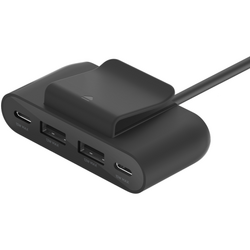 Belkin BOOST CHARGE 4-Port_USB Power Extender_- Black