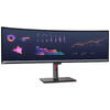 Monitor Lenovo ThinkVision P49w-30, 49'' IPS, DQHD (5120x1440), Anti- glare, 32:9, Curvature: 3800R, Brightness: 350 nits, Contrast ratio: 2000:1, Refresh Rate: 60Hz, Response time: 4 ms (Extreme mode) / 6 ms (Typical mode), Dot / Pixel Per Inch: 109 dpi,