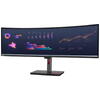 Monitor Lenovo ThinkVision P49w-30, 49'' IPS, DQHD (5120x1440), Anti- glare, 32:9, Curvature: 3800R, Brightness: 350 nits, Contrast ratio: 2000:1, Refresh Rate: 60Hz, Response time: 4 ms (Extreme mode) / 6 ms (Typical mode), Dot / Pixel Per Inch: 109 dpi,