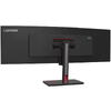 Monitor Lenovo ThinkVision P49w-30, 49'' IPS, DQHD (5120x1440), Anti- glare, 32:9, Curvature: 3800R, Brightness: 350 nits, Contrast ratio: 2000:1, Refresh Rate: 60Hz, Response time: 4 ms (Extreme mode) / 6 ms (Typical mode), Dot / Pixel Per Inch: 109 dpi,