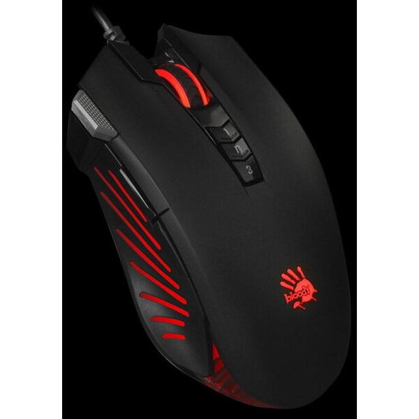 Mouse A4tech V9M Bloody, gaming, cu fir, USB, 4000 dpi, negru,