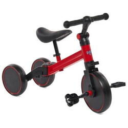 Tricicleta copii 2 in 1 rosu