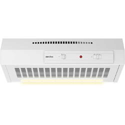 Hota traditionala Arctic AH511, 125 W, capacitate absorbtie 135-295 m3/h, Clasa D, 3 trepte de viteza, Iluminare LED, filtru metalic, control mecanic, Alb
