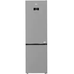 Combina frigorifica Beko B3RCNA404HXB, 355 L, No Frost, HarvestFresh, AeroFlow, Clasa E, Kitchen Fit, Everfresh+, H 203.5 cm, Metal Look