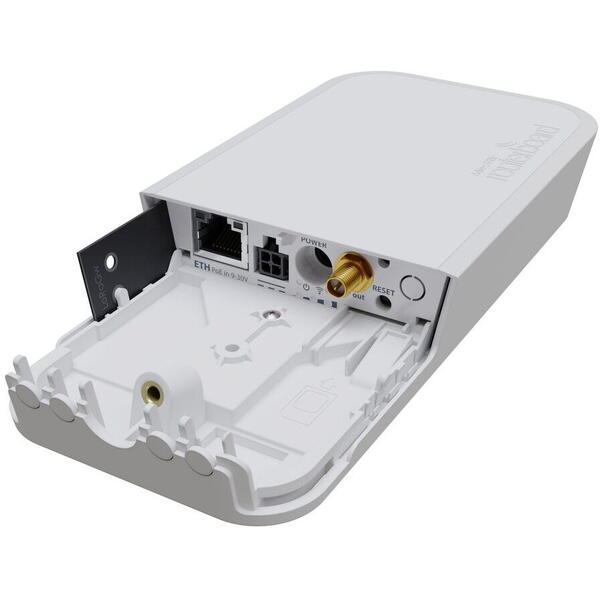 Acces point Kit MikroTik wAP LR2, RBwAPR-2nD&R11e-LR2,2.4GHz, Alb