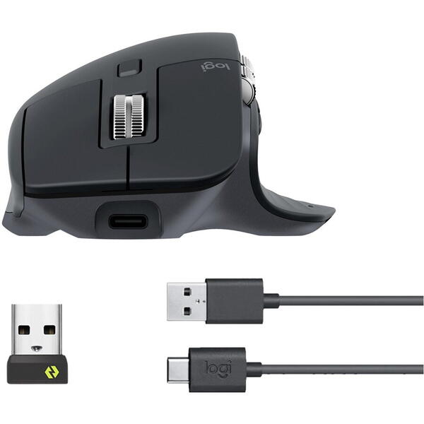 LOGITECH MX MASTER 3S PERFORM WRLS MOUSE GRAPHITE