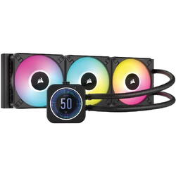 H150i ELITE LCD XT Display Liquid CPU Cooler, Alb