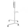 Stand mobil de podea, Neomounts by Newstar NS-M1250WHITE, 37"-70", VESA max. 600x400, suporta pana la 70kg, inclinatie 5°, rotatie 90°, alb