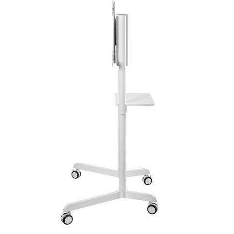 Stand mobil de podea, Neomounts by Newstar NS-M1250WHITE, 37"-70", VESA max. 600x400, suporta pana la 70kg, inclinatie 5°, rotatie 90°, alb