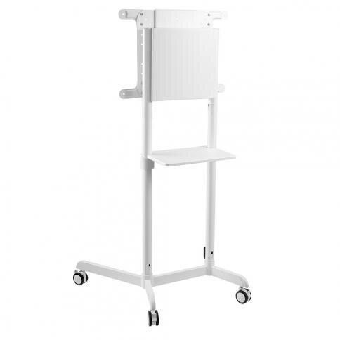 Stand mobil de podea, Neomounts by Newstar NS-M1250WHITE, 37"-70", VESA max. 600x400, suporta pana la 70kg, inclinatie 5°, rotatie 90°, alb