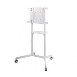 Stand mobil de podea, Neomounts by Newstar NS-M1250WHITE, 37"-70", VESA max. 600x400, suporta pana la 70kg, inclinatie 5°, rotatie 90°, alb