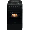 Aragaz ELECTROLUX LKK520002K, 4 arzatoare, Gaz + Electric, L 50 cm, Grill, negru