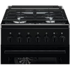 Aragaz ELECTROLUX LKK520002K, 4 arzatoare, Gaz + Electric, L 50 cm, Grill, negru