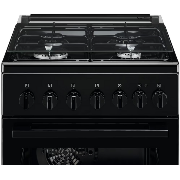 Aragaz ELECTROLUX LKK520002K, 4 arzatoare, Gaz + Electric, L 50 cm, Grill, negru