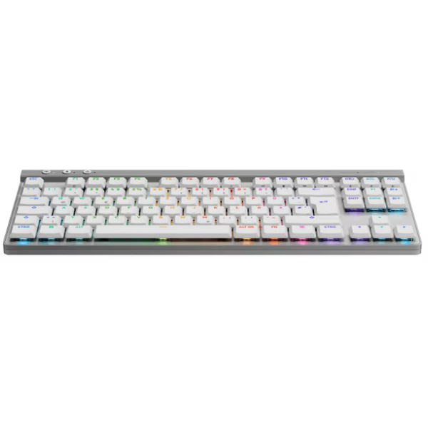 Tastatura Mecanica Gaming Logitech G515 TKL, Ultraslin, Lightspeed, Wireless&Bluetooth, US, Alb