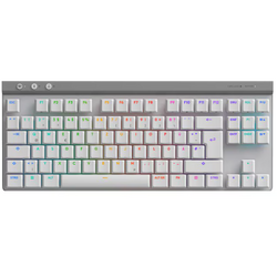 Tastatura Mecanica Gaming Logitech G515 TKL, Ultraslin, Lightspeed, Wireless&Bluetooth, US, Alb