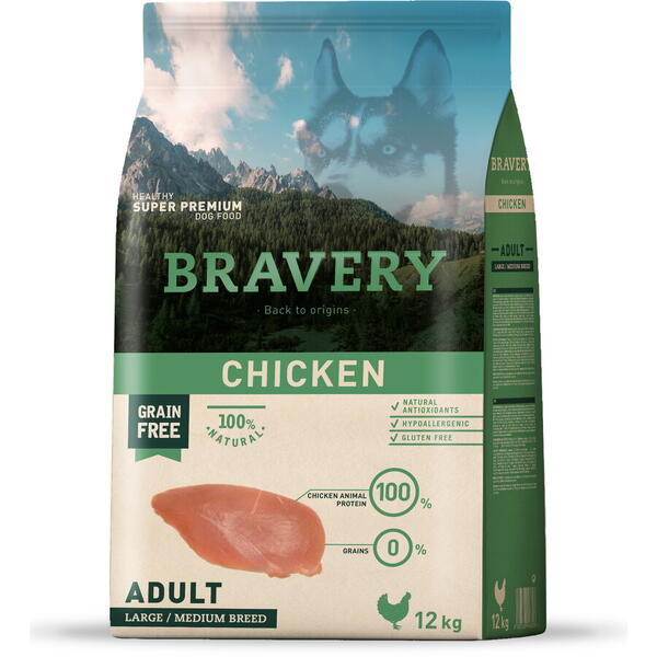 BRAVERY ADULT MEDIUM/LARGE PUI 12KG