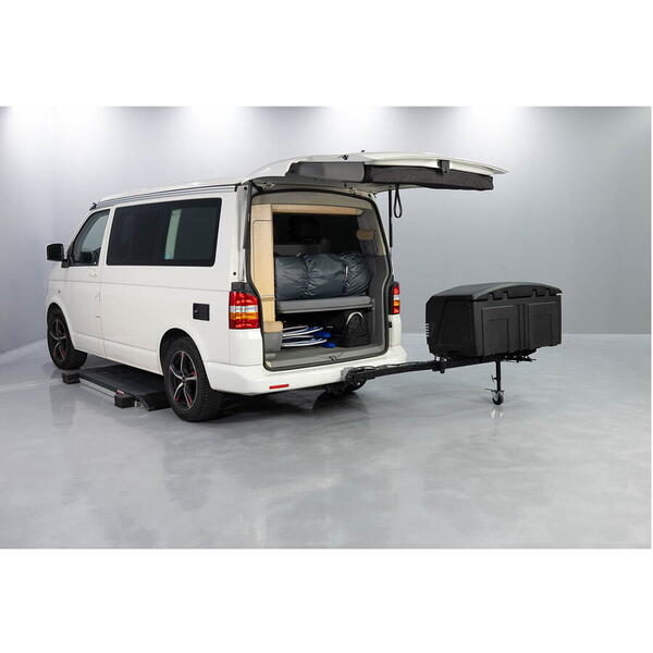 Aragon Cutie portbagaj pe carligul de remorcare Towbox Camper V3 Urban - model scurt (pentru usi si hayoane de pana la 1520 mm)