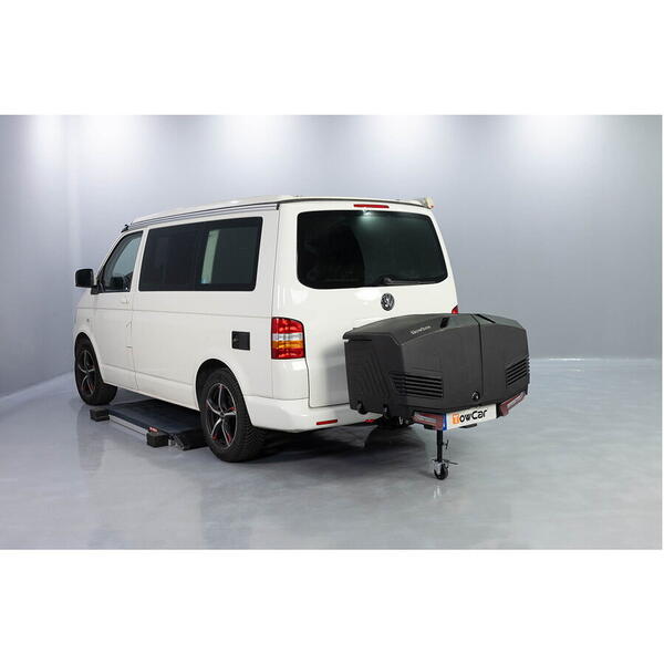 Aragon Cutie portbagaj pe carligul de remorcare Towbox Camper V3 Urban - model scurt (pentru usi si hayoane de pana la 1520 mm)