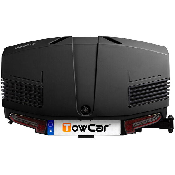 Aragon Cutie portbagaj pe carligul de remorcare Towbox Camper V3 Urban - model scurt (pentru usi si hayoane de pana la 1520 mm)