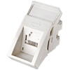 Conector inclinat, 1xRJ45 STP cat.6, 22.5x45 PowerCat, alb, (compatibil Legrand Mosaic) - Molex