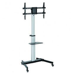 Stand TV aluminiu, universal, reglabil inaltime, raft inclus, 37 - 86 inch, Techly, ICA-TR1546