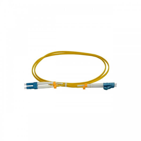 Patchcord FO LC/PC-LC/PC, SM OS2 9/125, manta LSZH 3.0mm, duplex 1m - Emtex