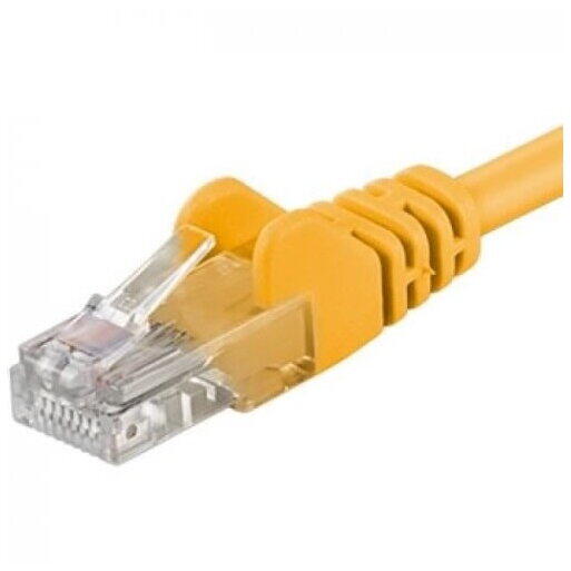 PremiumCord Patchcord UTP RJ45-RJ45 Cat.6, 2m, galben