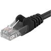 PremiumCord Patchcord UTP RJ45-RJ45 Cat.5e 1m, negru