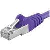 PremiumCord Patchcord SFTP RJ45-RJ45 Cat.6A, 0.5m, violet