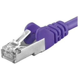 PremiumCord Patchcord SFTP RJ45-RJ45 Cat.6A, 1.5m, violet