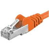 PremiumCord Patchcord SFTP RJ45-RJ45 Cat.6A, 1m, portocaliu