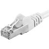 PremiumCord Patchcord SFTP RJ45-RJ45 Cat.6A, 2m, alb