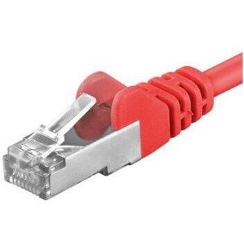 PremiumCord Patchcord SFTP RJ45-RJ45 Cat.6A, 5m, rosu