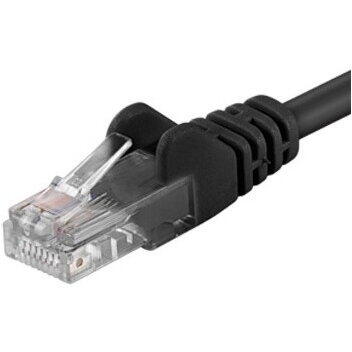 PremiumCord Patchcord UTP RJ45-RJ45 Cat.5e 0.5m, negru