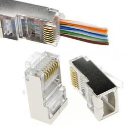Mufa RJ45 FTP ecranata, cat.5e, passthrough (100buc) - EMTEX