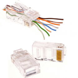 Mufa RJ45 UTP cat.6 passthrough (100 buc) - EMTEX