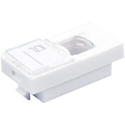 Faceplate 45x22.5 pentru 1x keystone (compatibil Legrand Mozaic) - Emtex