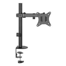 Suport de birou pentru monitor, Nexio, 17-32 inch(43cm-81cm), brat dubla articulatie, reglabil, capacitate sustinere 9KG, Negru