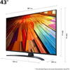 Televizor LED Smart LG 43UT81003LA, 109 cm, Ultra HD 4K, HDR, WiFi, Negru