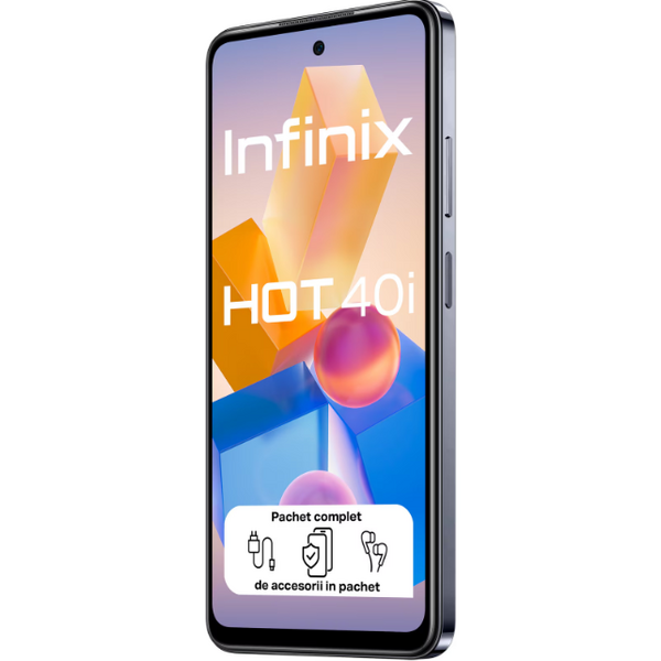 INFINIX  HOT 40i StarlitBlack 4G/6.56&quot;/OC/8GB/256GB/32MP/50MP+AI CAM/5000mAh